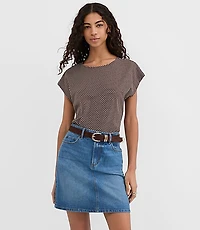Pindot Modern Wedge Tee