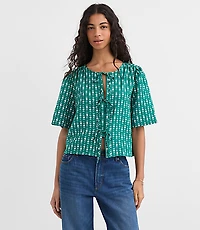 Floral Bow Blouse