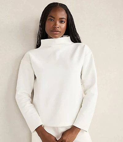 Haven Well Within Soft-Brushed Fleece Funnel Neck Pullover