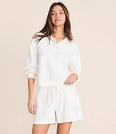 Petite Lou & Grey Terrysoft Polo Top