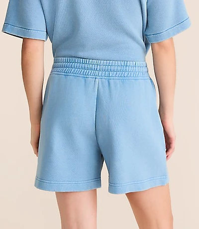Petite Lou & Grey Denim Washed Terrysoft Shorts