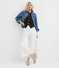 Darted Side Zip Culottes