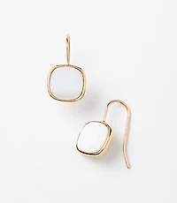 Mother Of Pearl Square Earrings