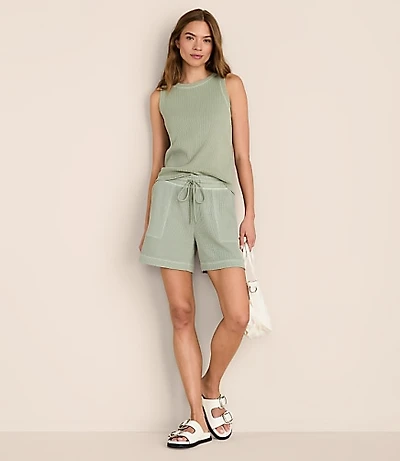 Lou & Grey Garment Dyed Waffle Shorts