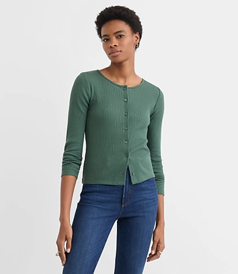 Ribbed Cardigan