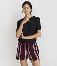 Lou & Grey Striped Linen Cotton Shorts
