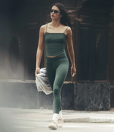 Lou & Grey Heathered Brushedsoft Cord Strap Tank Top