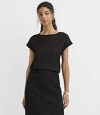 Ribbed Modern Wedge Tee