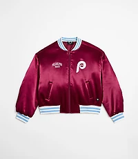 Wild Collective Phillies Satin Bomber Jacket