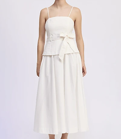 En Saison Samantha Mixed Media Midi Dress