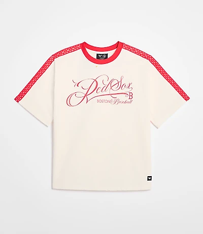 Wild Collective Red Sox Oversized Tee