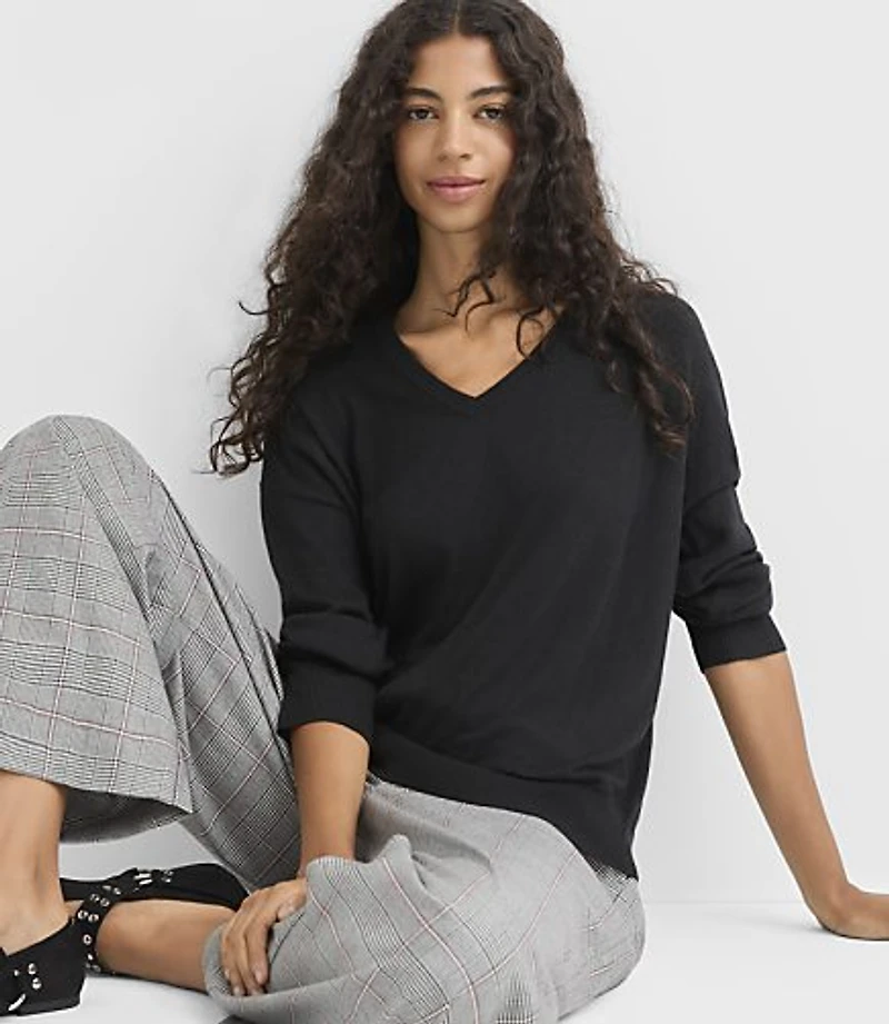 Luxe Knit V-Neck Sweater