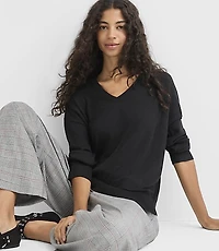 Luxe Knit V-Neck Sweater