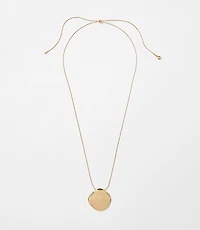 Coin Pull Tie Pendant Necklace