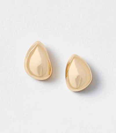 Sculpted Metallic Stud Earrings