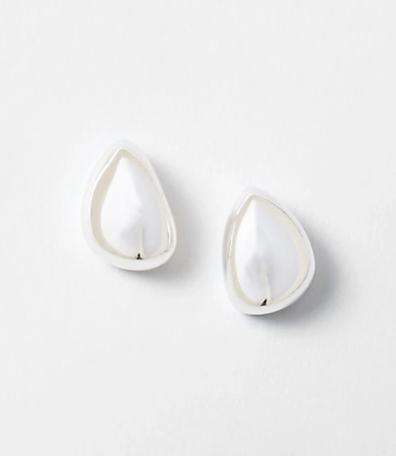 Sculpted Metallic Stud Earrings