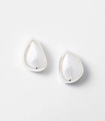 Sculpted Metallic Stud Earrings