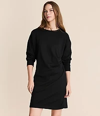 Lou & Grey Elite Fleece Pleated Mini Dress