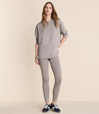 Lou & Grey Heathered Brushedsoft Side Pocket 7/8 Leggings