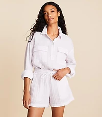 Lou & Grey Striped Triple Cloth Shorts