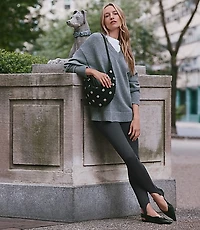 Stirrup Leggings Heathered Ponte