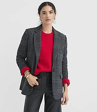 Houndstooth Oversized Blazer