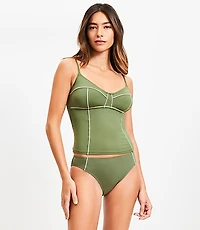 LOFT Beach Zig Zag Stitch Bikini Bottom