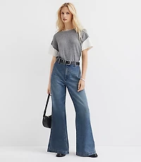 High Rise Trouser Jeans Authentic Vintage Mid Wash