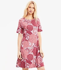 Floral Mini Swing Dress