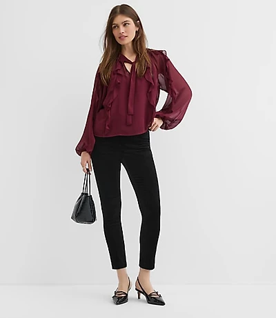 Kendall Skinny Pants Stretch Velvet