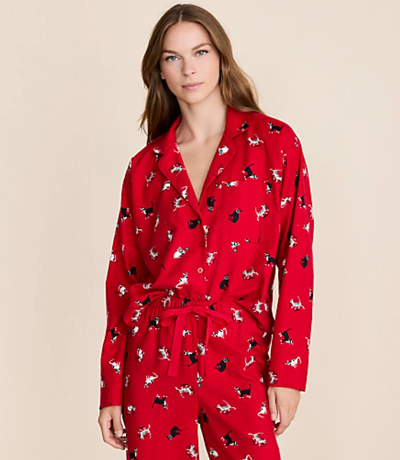 Holiday Kitten Pajama Set