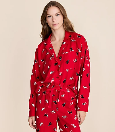 Holiday Kitten Pajama Set