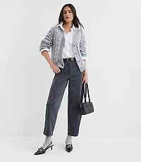 Lace Cable V-Neck Cardigan