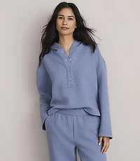 Lou & Grey Wafflestitch Snap Hoodie