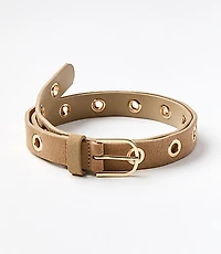 Eyelet Suede Belt
