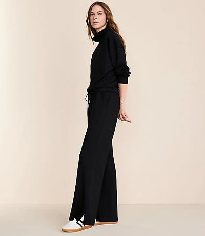 Lou & Grey Scubasoft Side Slit Straight Leg Pants