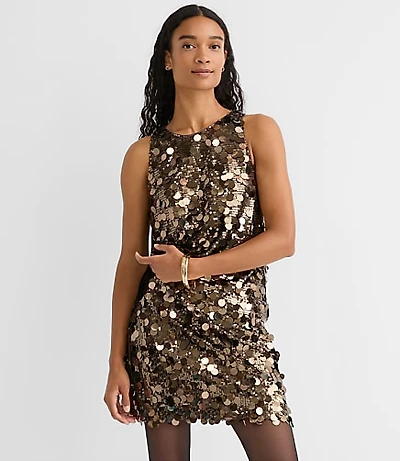 Sequin Sleeveless Top