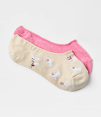 Dog Beret & Heathered No Show Sock Set