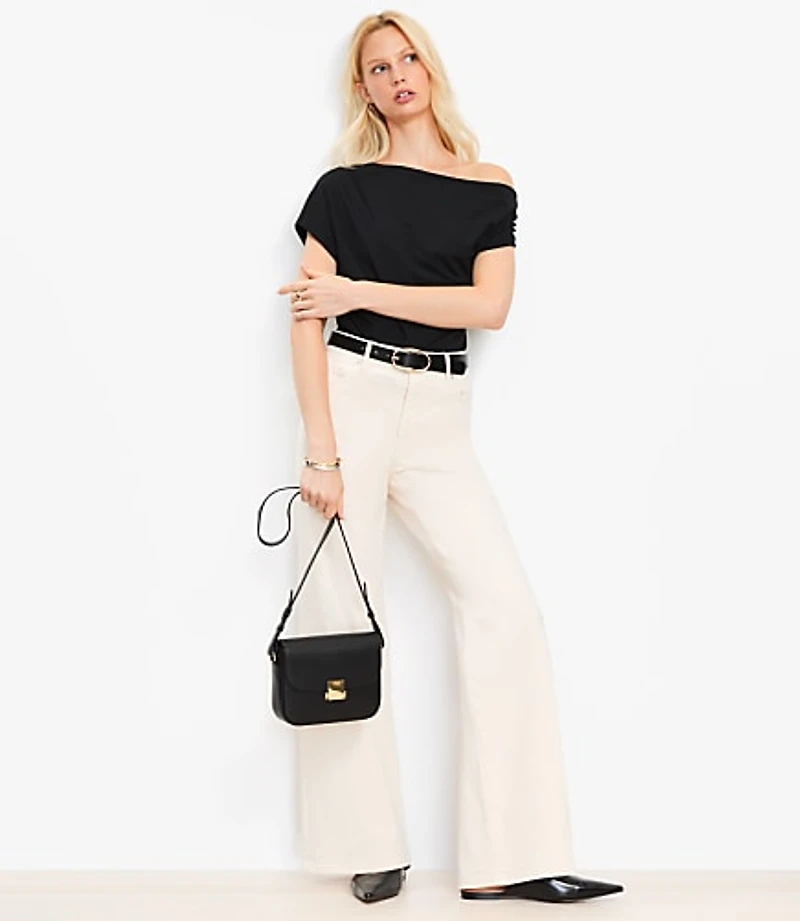 Asymmetrical Ruched Top
