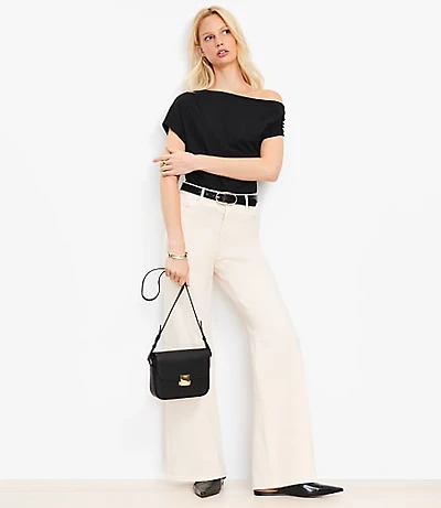 Asymmetrical Ruched Top