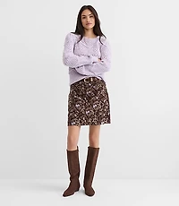 Petite Garden Corduroy Mini Pocket Skirt
