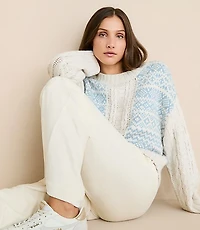 Lou & Grey Fair Isle Cable Sweater