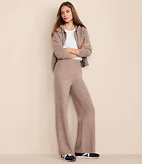 Petite Lou & Grey Heathered Waffle Cloudstitch Wide Leg Pants