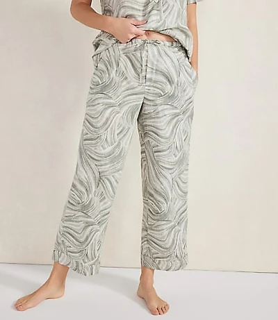 Haven Well Within Organic Cotton Linen Watercolor Pajama Pants