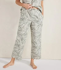 Haven Well Within Organic Cotton Linen Watercolor Pajama Pants