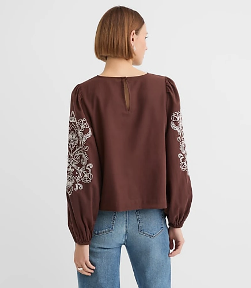 Floral Embroidered Blouse