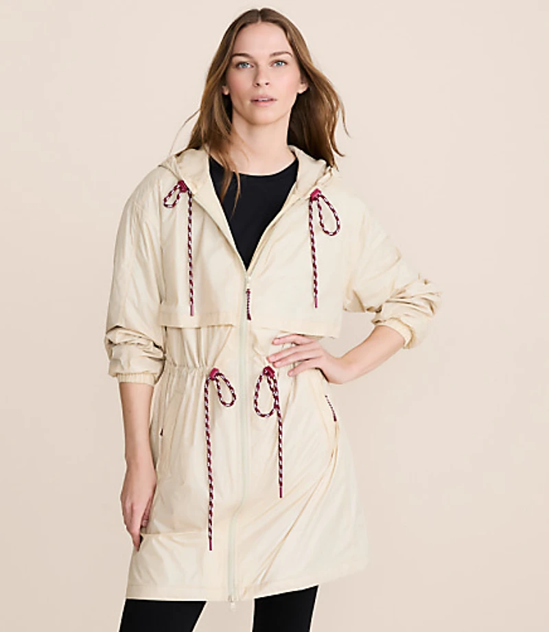 Lou & Grey Water Repellent Long Windbreaker