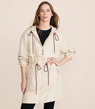 Lou & Grey Water Repellent Long Windbreaker
