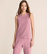 Lou & Grey Garment Dyed Waffle Tank Top