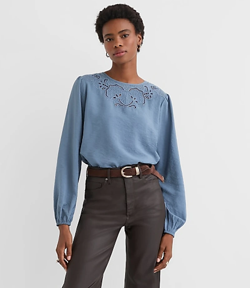Floral Embroidered Blouse
